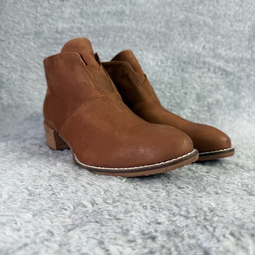 Softwalk Tilden Ankle Boots Women's Brown Leather Booties Size 8 M - Picture 7 of 10